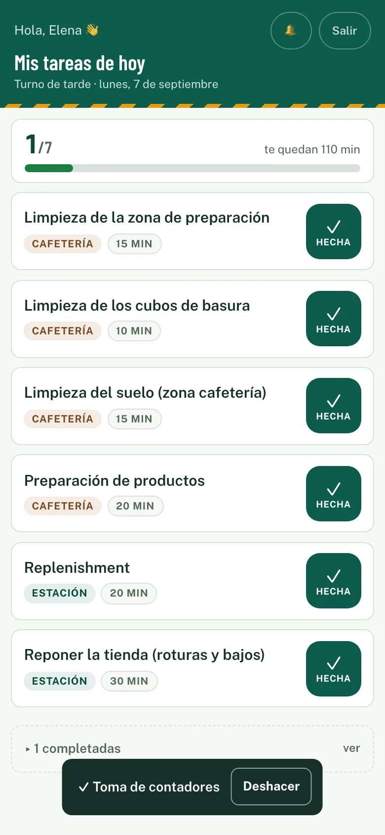 Pantalla del móvil: Un toque desde el móvil